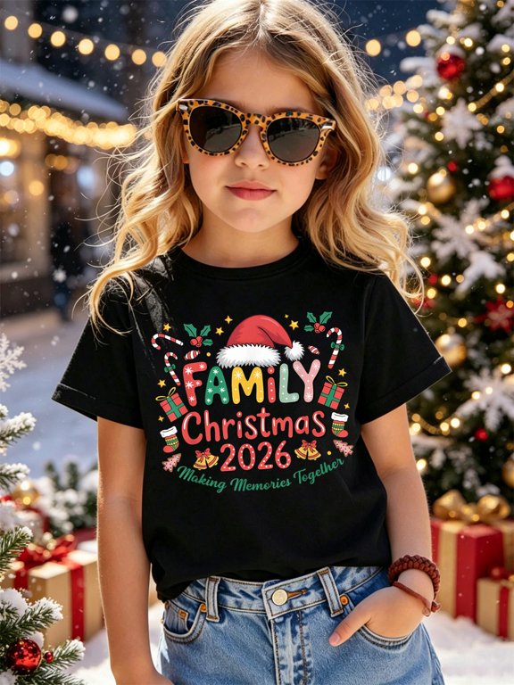 Family Matching Christmas 2026 Making Memories Together Tee Kids T-Shirt