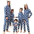 thumbnail image 1 of Family Matching Christmas Jumpsuits Pajamas Snowman Print Hooded Long Sleeve Playsuits Winter Zipper Long Rompers Sleepwear, 1 of 10