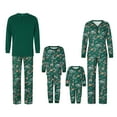 thumbnail image 1 of Family Matching Christmas Pajamas, Baby Romper/Animal Pattern Long Sleeve Tops and Pants Sleepwear Set, 1 of 9
