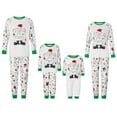 thumbnail image 1 of Family Matching Christmas Pajamas, Baby Romper/Boots Hat Letter Print Long Sleeve Tops and Long Pants Sleepwear Set, 1 of 10