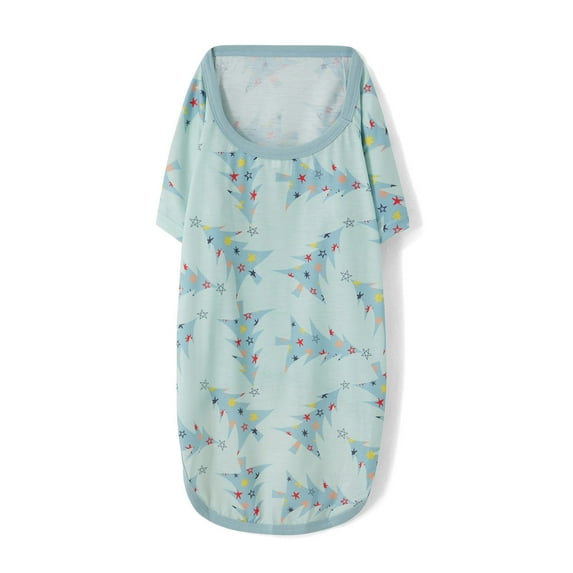 Family Matching Christmas Pajamas, Christmas Tree Print/Solid Long-Sleeved Tops + Trousers/One-Piece Jumpsuit/Dog Clothes