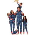 thumbnail image 1 of Family Matching Christmas Pajamas, Colorful String Lights Pattern Long Sleeve Tops and Pants Sleepwear Set, 1 of 3