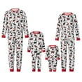 thumbnail image 1 of Family Matching Christmas Pajamas, Deer Christmas Tree Print Long-Sleeved Tops + Trousers Sleepwear Outfits, 1 of 9