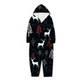 Family Matching Christmas Pajamas Family Holiday Set Printed Hooded