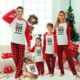thumbnail image 1 of Family Matching Christmas Pajamas - Nutcracker Nice List Crushed It Red Plaid Set, Full Sizes, 1 of 7