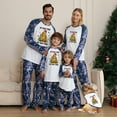 thumbnail image 1 of Family Matching Christmas Pajamas Oh Taco Tree Navy Blue Festive Design, Sizes NB to 6XL with Pet Outfit, 1 of 7