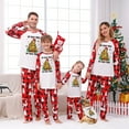 thumbnail image 1 of Family Matching Christmas Pajamas Oh Taco Tree Red Festive Design, Sizes NB to 6XL with Pet Outfit, 1 of 7