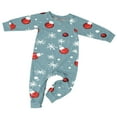 thumbnail image 1 of Family Matching Christmas Pajamas - Parent Child Christmas Set Printed Home Clothes Pajamas Long Sleeved Rompers Sleepwear, 1 of 2