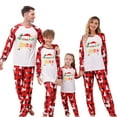 thumbnail image 1 of Family Matching Christmas Pajamas Pjs Sleepwear Sets Long Sleeve Matching Set Festival Holiday Xmas Outfits for Women, S, 1 of 7
