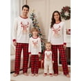 thumbnail image 1 of Family Matching Christmas Pajamas Reindeer Letter Print Sleepwear, 1 of 10