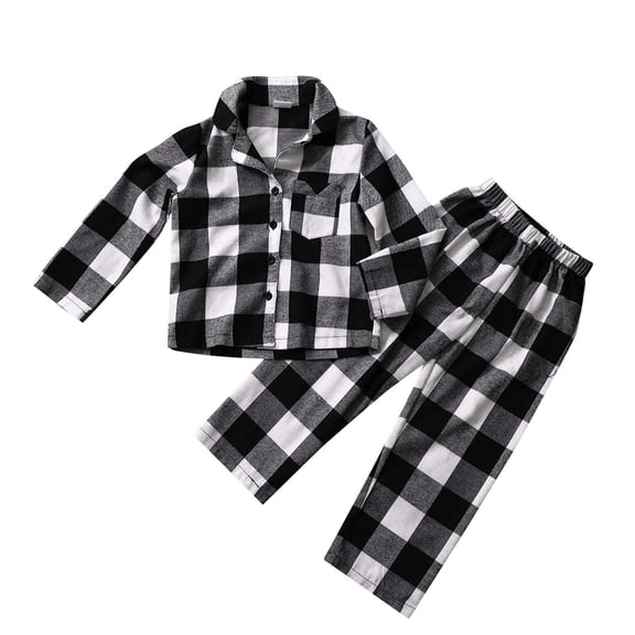 Family Matching Christmas Pajamas Set Family Photo Session Matching Pajamas Christmas Print 2 Piece Set Long Sleeve Sleepwear Homewear Outfits My Items