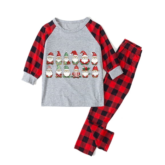 Family Matching Christmas Pajamas Set Holiday Homewear 2 Piece Set Family Matching Christmas Print Long Sleeve Pajamas Sleepwear My Items
