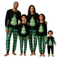 thumbnail image 1 of Family Matching Christmas Pajamas Set Oil Painting Tree Print Holiday Pajamas Sleepwear, 1 of 7