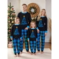 thumbnail image 1 of Family Matching Christmas Pajamas Set Plaid and Letter Print Holiday Pajamas Sleepwear Dad Mom PJs, 1 of 10