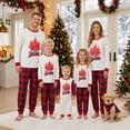 thumbnail image 1 of Family Matching Christmas Pajamas Set Tree Letter Holiday Sleepwear Set, 1 of 9