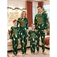 thumbnail image 1 of Family Matching Christmas Pajamas Set Tree and Letter Print Holiday Pajamas Sleepwear Dad Mom PJs, 1 of 10