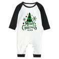 thumbnail image 1 of Family Matching Christmas Pajamas Set, Xmas Tree Letter Print Round Neck Long Sleeve Tops Plaid Long Pants for Parents Kids, 1 of 4