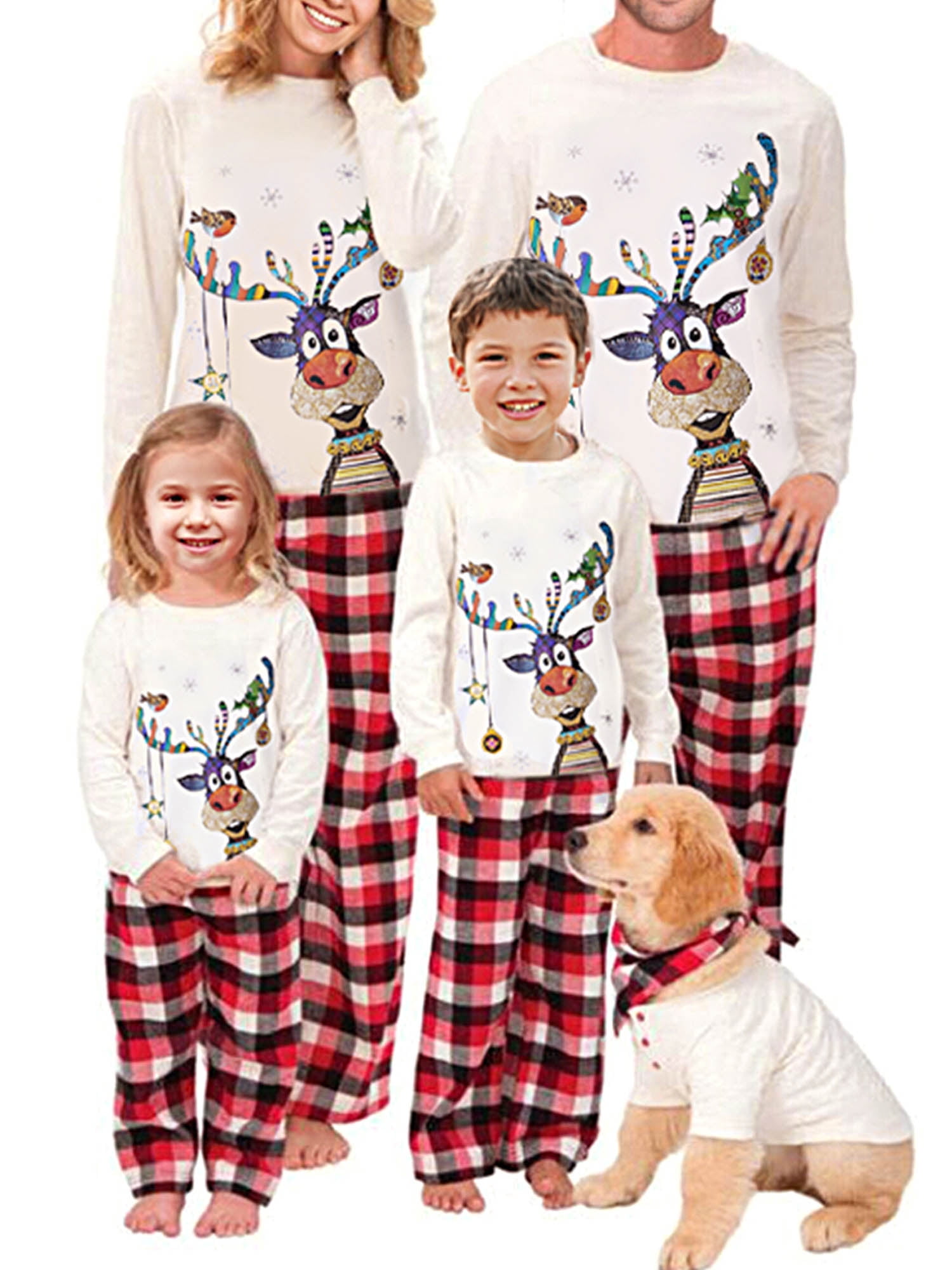 Family Matching Christmas Pajamas Sets Cotton Christmas Matching pjs