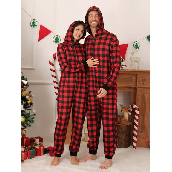 Family Matching Christmas Pajamas Sets Parent-Child Cute Print Sleepwear Pjs For Couples/Women/Men/Kids