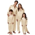 thumbnail image 1 of Family Matching Christmas Pajamas Silk Pjs Long Sleeve Button down Holiday Casual Cute Christmas Pajamas Christmas Pajamas Men, 1 of 6