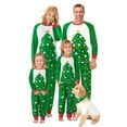thumbnail image 1 of Family Matching Christmas Pyjamas Set Green Pattern Printed Clothes Set, Matching Sets Christmas PJs for Family Pajamas, 1 of 10