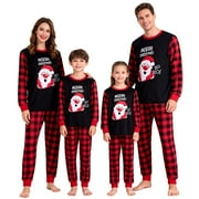 TPHON Family Matching Christmas Pyjamas Set, Xmas Santa Claus PJs Winter Sleepwear Nightwear for Mens Womens Adults Kids