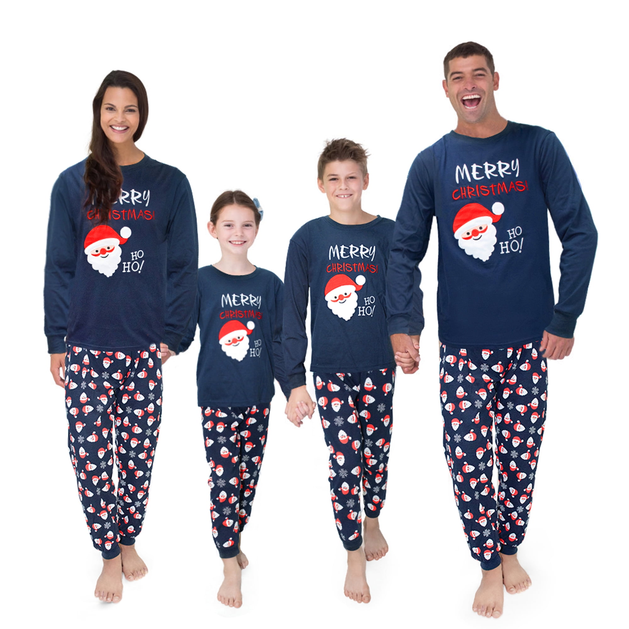 Family Matching Christmas Pyjamas Set, Xmas Santa Claus PJs Winter ...
