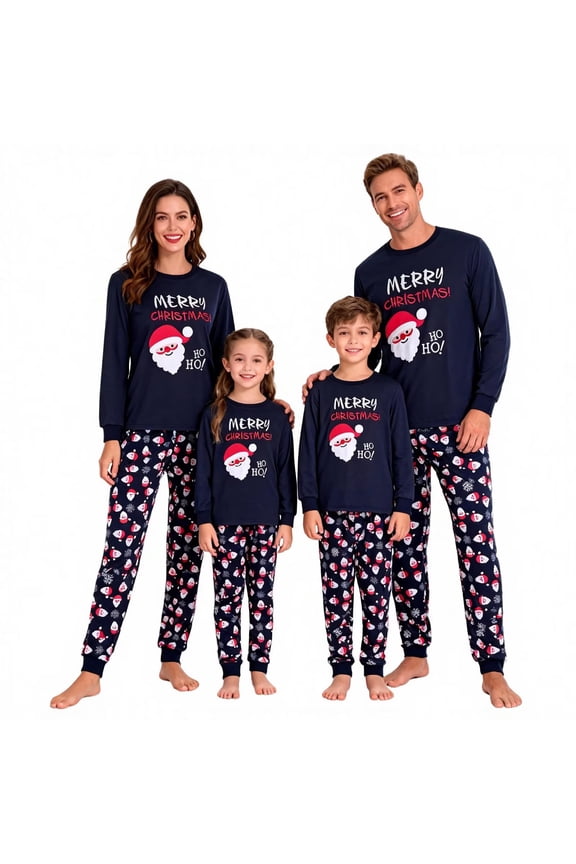 Family Matching Christmas Pyjamas Set, Xmas Santa Claus PJs Winter Sleepwear Nightwear for Mens Womens Adults Kids