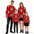 thumbnail image 1 of Family Matching Christmas Sweater Crewneck Long Sleeve Knitted Pullover Tops for Couples, 1 of 7