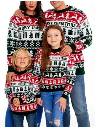 Christmas sweater set for family new arrivals