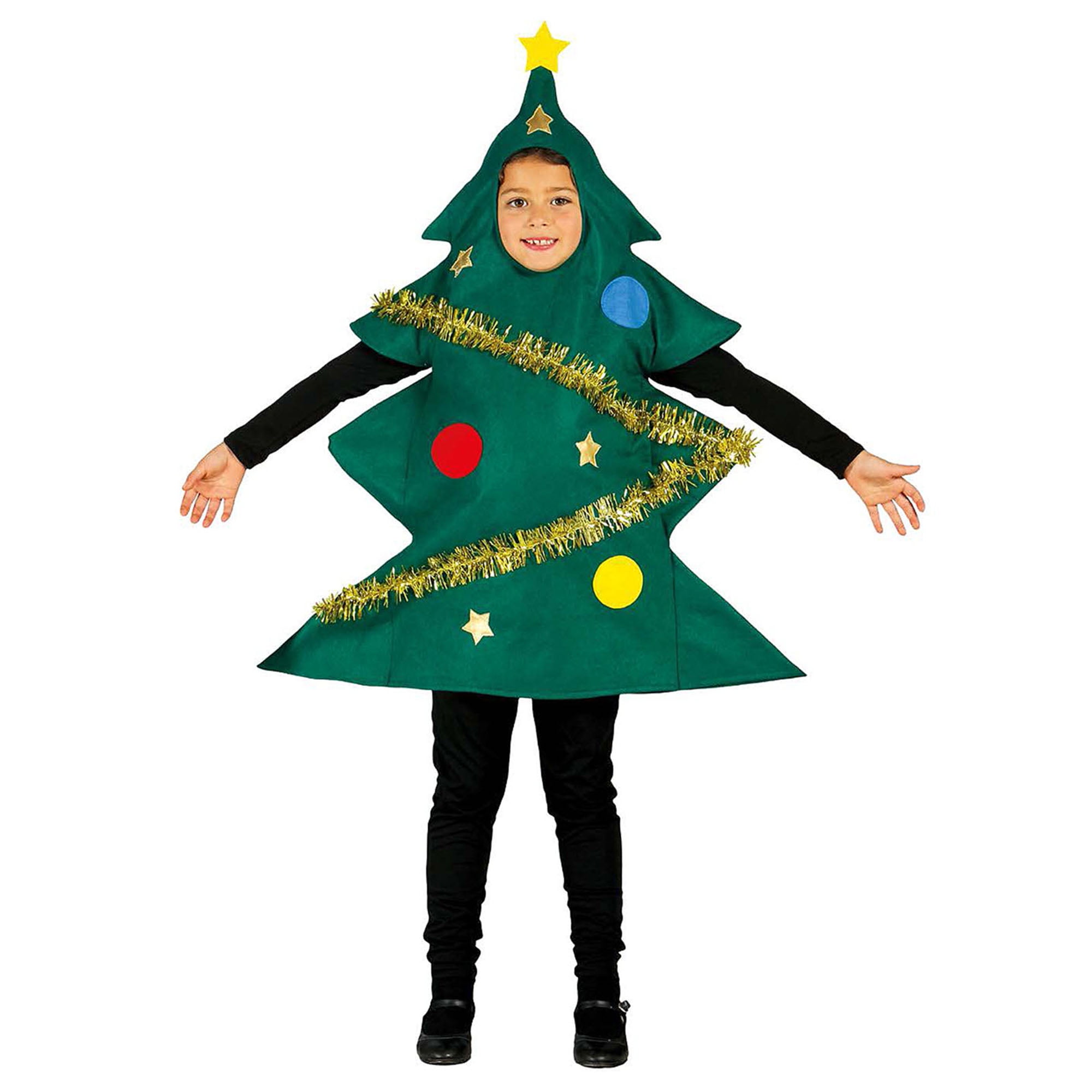 Family Matching Christmas Tree Costume Dress Short Sleeve Funny