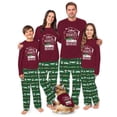 thumbnail image 1 of Family Matching Christmas Vacation Pajama Set, Festive Truck And Green Holiday Pattern Pants, 1 of 7