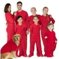 thumbnail image 1 of Family Matching Footed Pajamas Bright Red Toddler Fleece One Piece - Small, 1 of 7