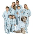 thumbnail image 1 of Family Matching - Footed Pajamas - Frosty Winter Kids Hoodie Fleece One Piece - Kids - Small (Fits 4'2 - 4'5"), 1 of 13