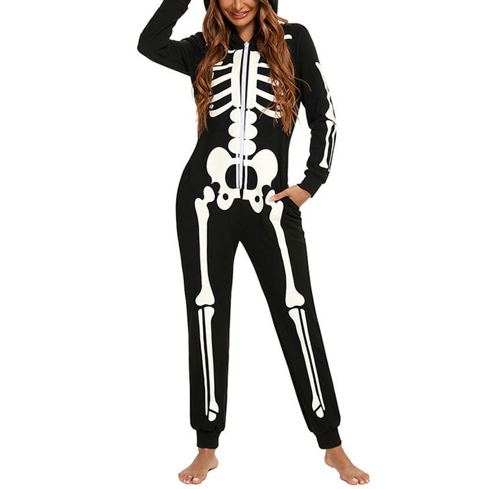 Family Matching Halloween Onesies Pajamas, Funny Skeleton Printed ...
