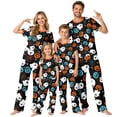 thumbnail image 1 of Family Matching Halloween Pajamas Set - 2 Piece Pumpkin Ghost Print Short Sleeve Top & Pants Sleepwear, Matching Halloween Nightclothes for Family for 12 Months Pjs, 1 of 3