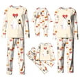 thumbnail image 1 of Family Matching Halloween Pajamas Set Cute Ghost Print Long-Sleeved Tops Trousers Sleepwear Outfits Holiday Sleepwear PJs, 1 of 9