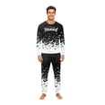 thumbnail image 1 of Family Matching Halloween Pajamas Set, Two Piece Long Sleeve PJs Lounge Sleepwear Nightwear Gift for Halloween Celebration, 1 of 3