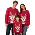 thumbnail image 1 of Family Matching Hoodie 3 Piece Parent And Kids Holiday Sweatshirts Cozy Outfit Festive Printed Pajamas, 1 of 6