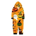 Family Matching Outfits Parent Child Christmas Siamese Pajamas Pumpkin