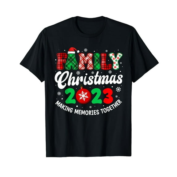 Family Matching Pajama Christmas 2023 Shirt Men Women Kids T-Shirt