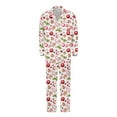 thumbnail image 1 of Family Matching Pajama Set Christmas Long Sleeved Button Shirt and Pants Pjs Set (Dad's), 1 of 4