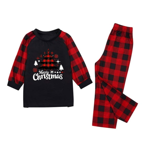 Family Matching Pajamas - Christmas Family Nightwear Long Sleeve Pants Matching Pajamas Set Homewear Loungewear