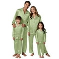 thumbnail image 1 of Family Matching Pajamas Christmas Satin Pjs Long Sleeve Button-Down Nightwear Matching Christmas Pjs Christmas Pajamas for Mens, 1 of 6