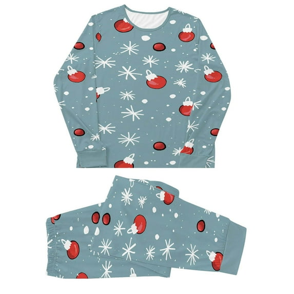 Family Matching Pajamas - Cozy Christmas Family Nightwear Long Sleeve Pants Matching Pajamas Sets Sleepwear
