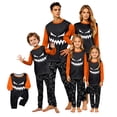 thumbnail image 1 of Family Matching Pajamas, Halloween Matching Family Pajamas Black Orange Pumpkin Print Long Sleeve Two Piece Pajama Set Egyptian Sleepwear Nightwear Loungewear Undead Photos, 1 of 5