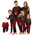 thumbnail image 1 of Family Matching Pajamas Halloween Party 2 Piece Sets Casual Pjs Matching Sets Long Sleeve Cute Funny Pumpkin Face Trendy Holiday Family Pajamas Nightwear Kids 8-9 Years, 1 of 5
