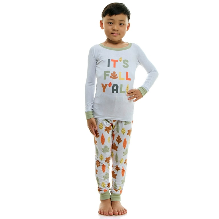 Derek Heart Fall Themed Matching Family Pajamas White 5T Walmart
