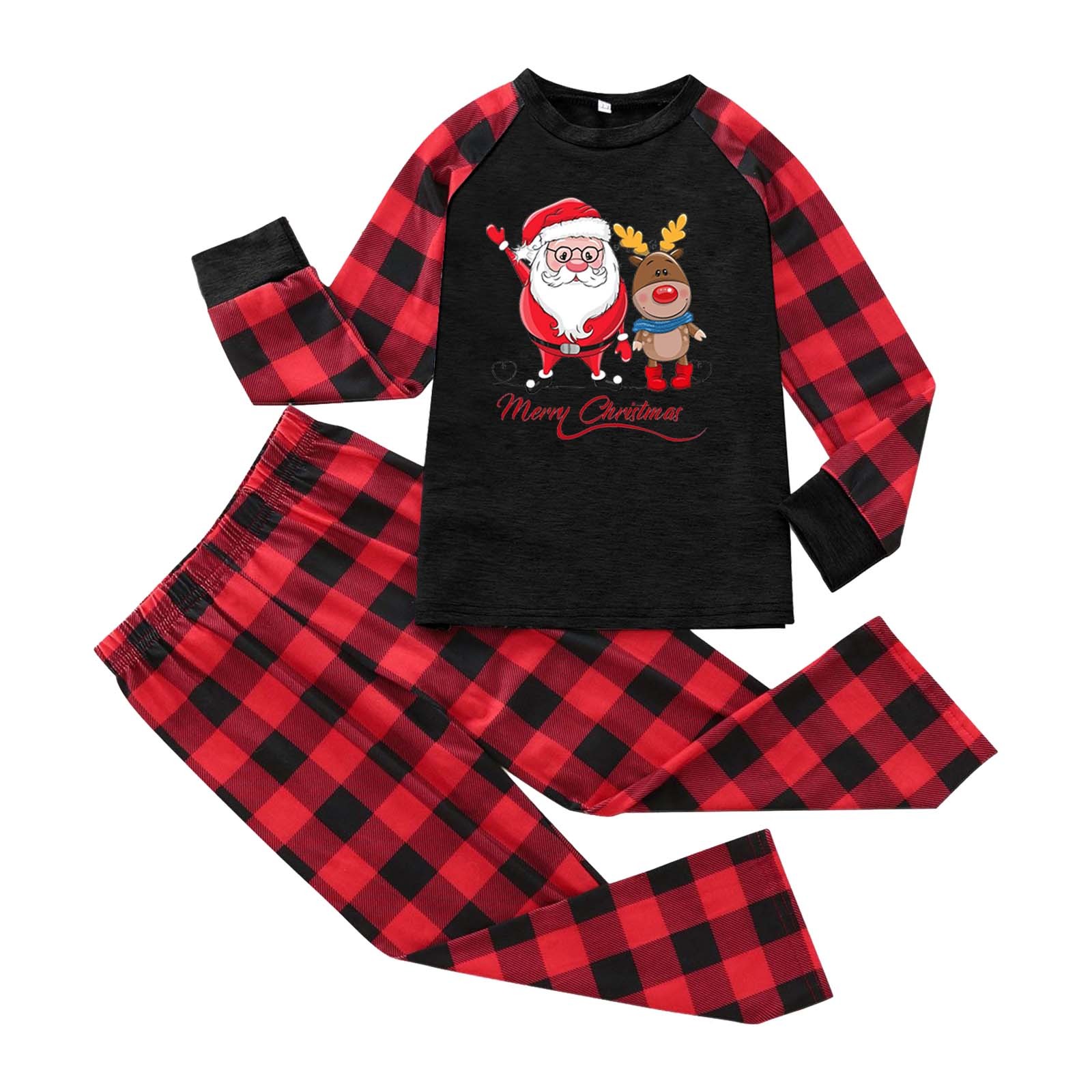 Family Matching Pajamas Print Cozy Holiday Sleepwear For Parents And ...