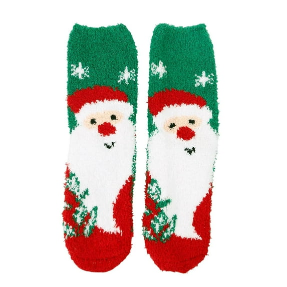 Family Matching Plush Slipper Socks Cozy Thickened Non-Slip Grip Indoor Floor Socks Cute Holiday Warm Home Wear